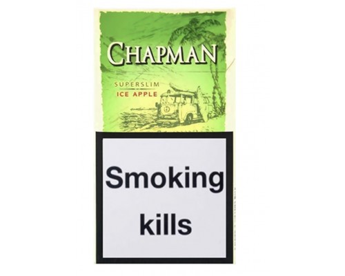 Купить Сигареты Chapman Superslims Ice Apple (Чапман Суперслимс Ледяное Яблоко)
