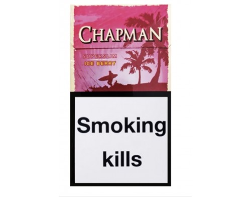Купить Сигареты Chapman Superslims Ice Berry (Чапман Суперслимс Ледяная Ягода)